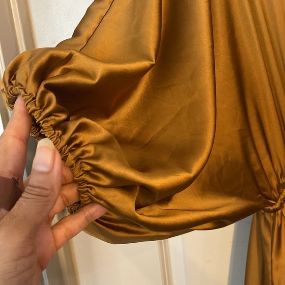 Peach Love California Golden Mini Dress - Picture 3 of 5